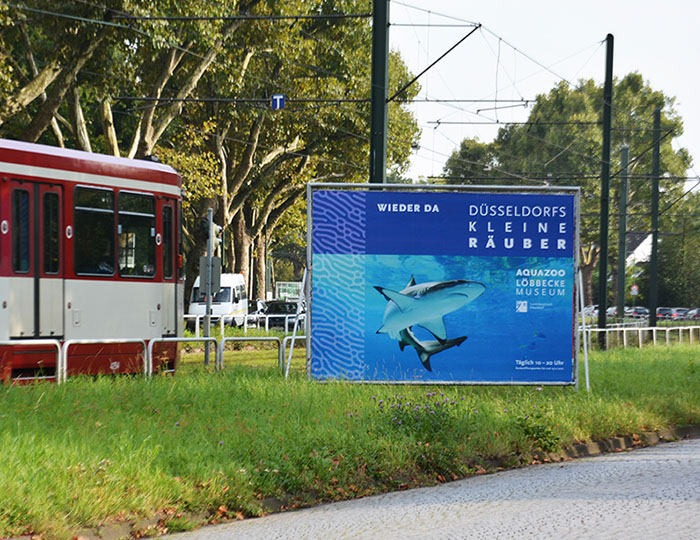 Stadt Düsseldorf Standortkommunikation mit Stadtsilhouette