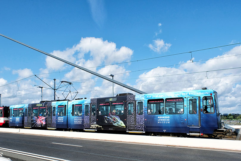 Stadt Düsseldorf Standortkommunikation mit Stadtsilhouette